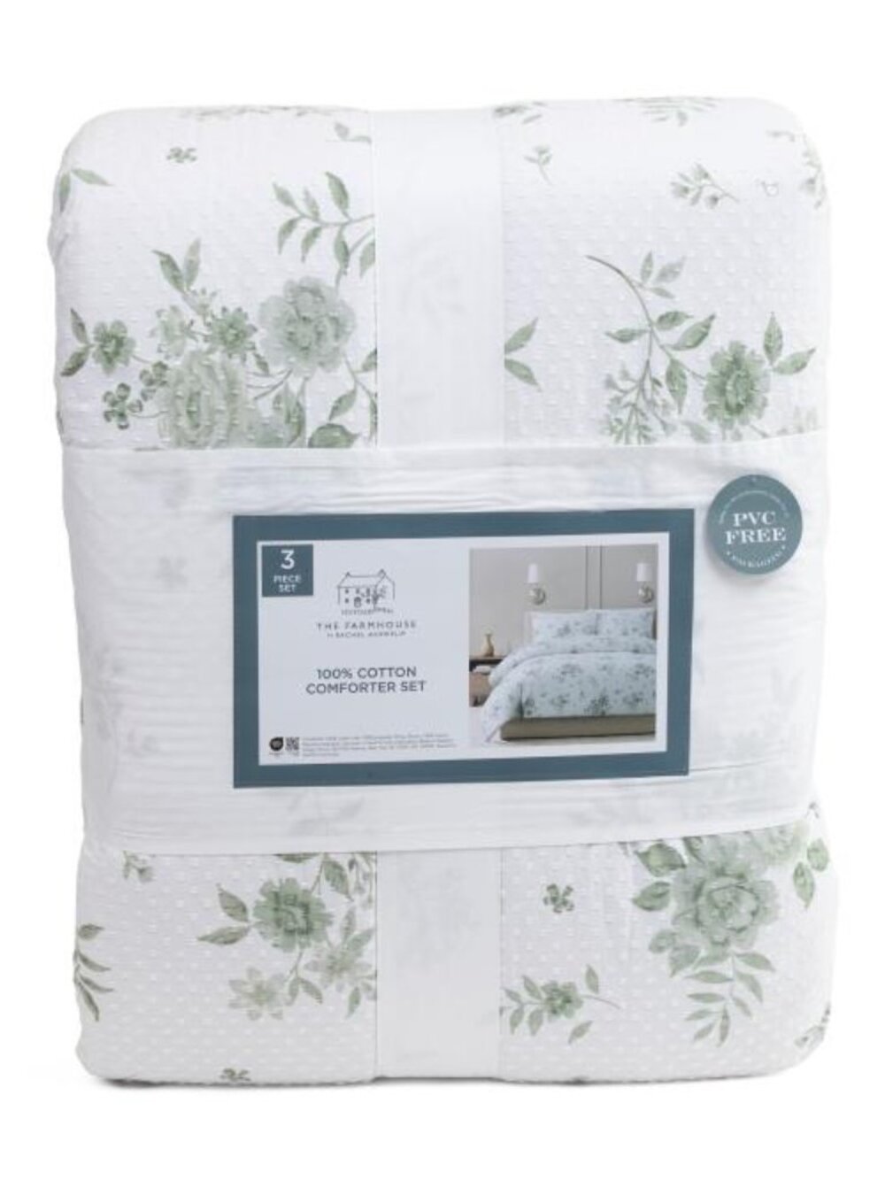 THE FARMHOUSE BY RACHEL ASHWELL floral textured comforter set